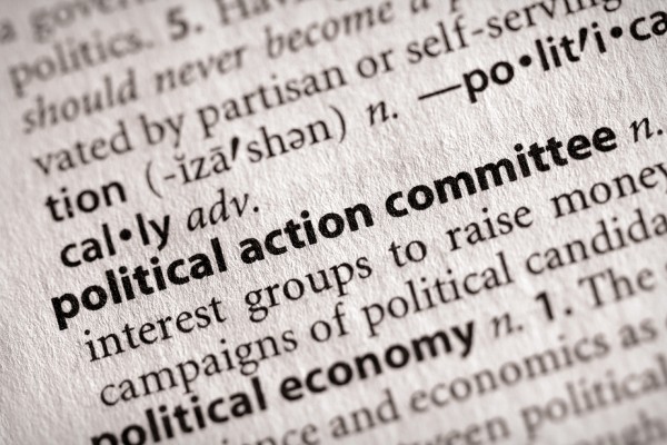 Selective focus on the words "political action committee". Many more word photos for you in my portfolio...